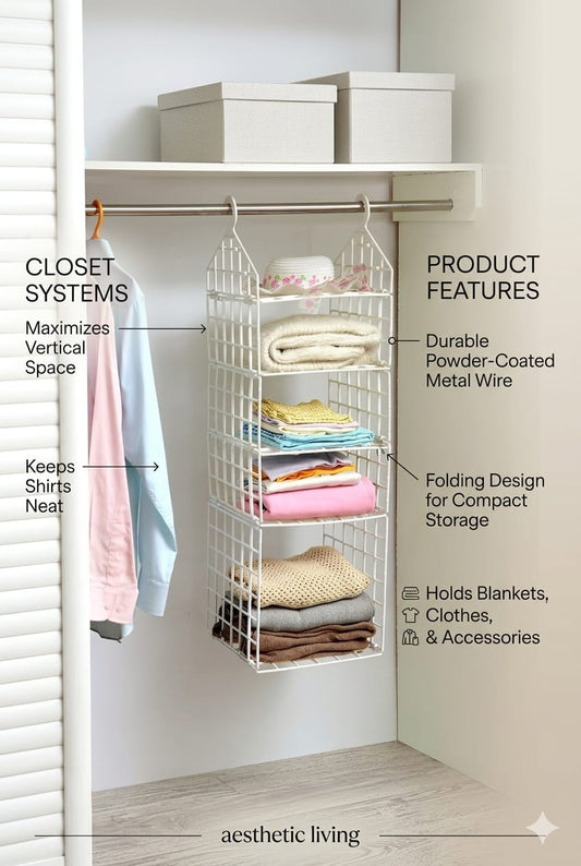 5 Layer Folding Clothes Storage Racks