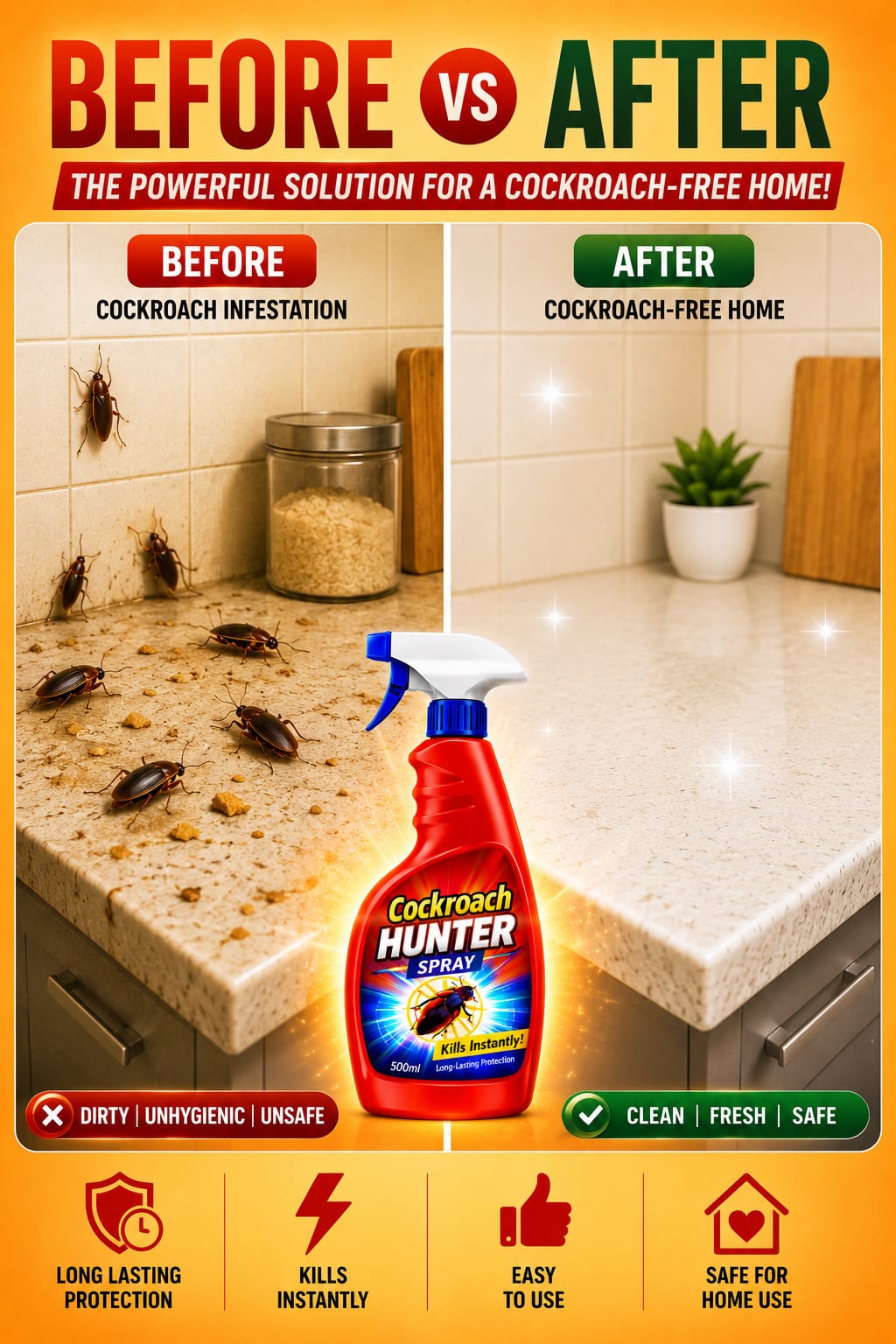 Cockroach Hunter Spray (BUY 1 GET 1 FREE)