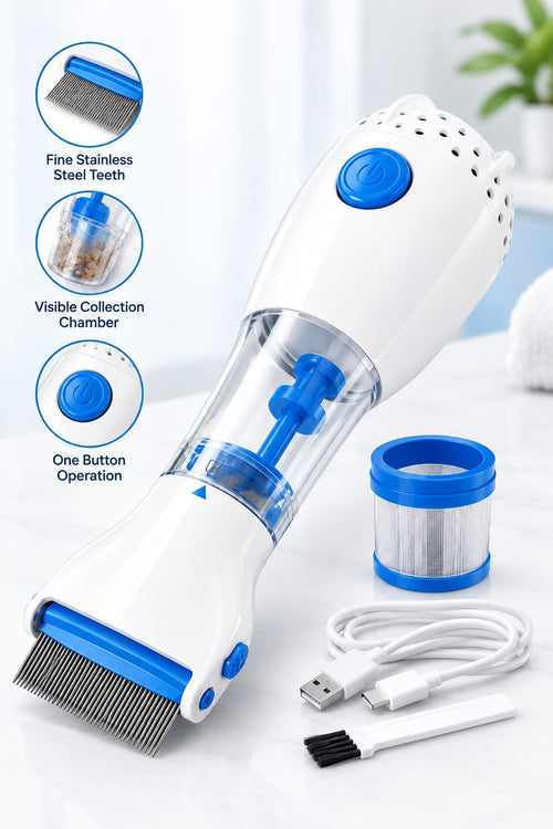Electrical Chemical Free Head Lice Treatment Removal Comb (Pack of 1)