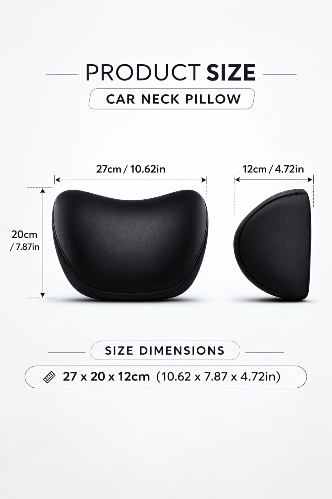 Car Neck Pillow – Premium Memory Foam for Ultimate Neck Pain Relief