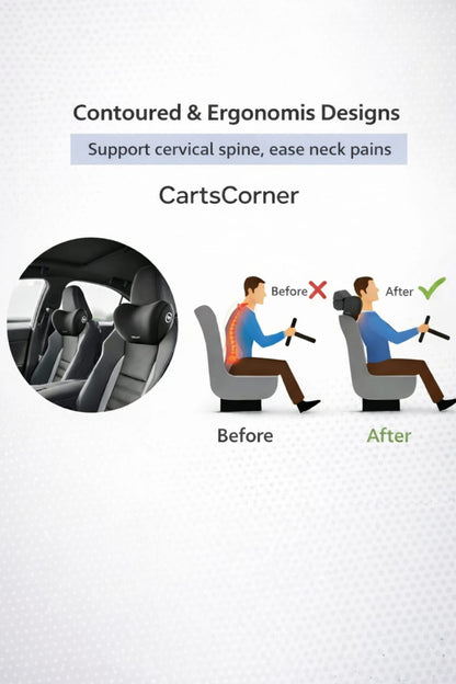 Car Neck Pillow – Premium Memory Foam for Ultimate Neck Pain Relief