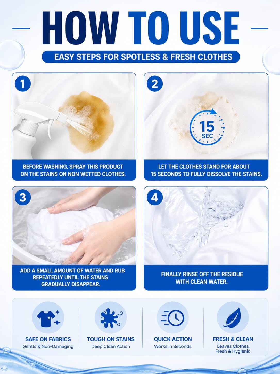 Magic Stain Remover Spray  buy 1 get one free