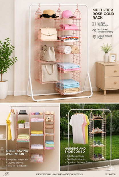 5 Layer Folding Clothes Storage Racks