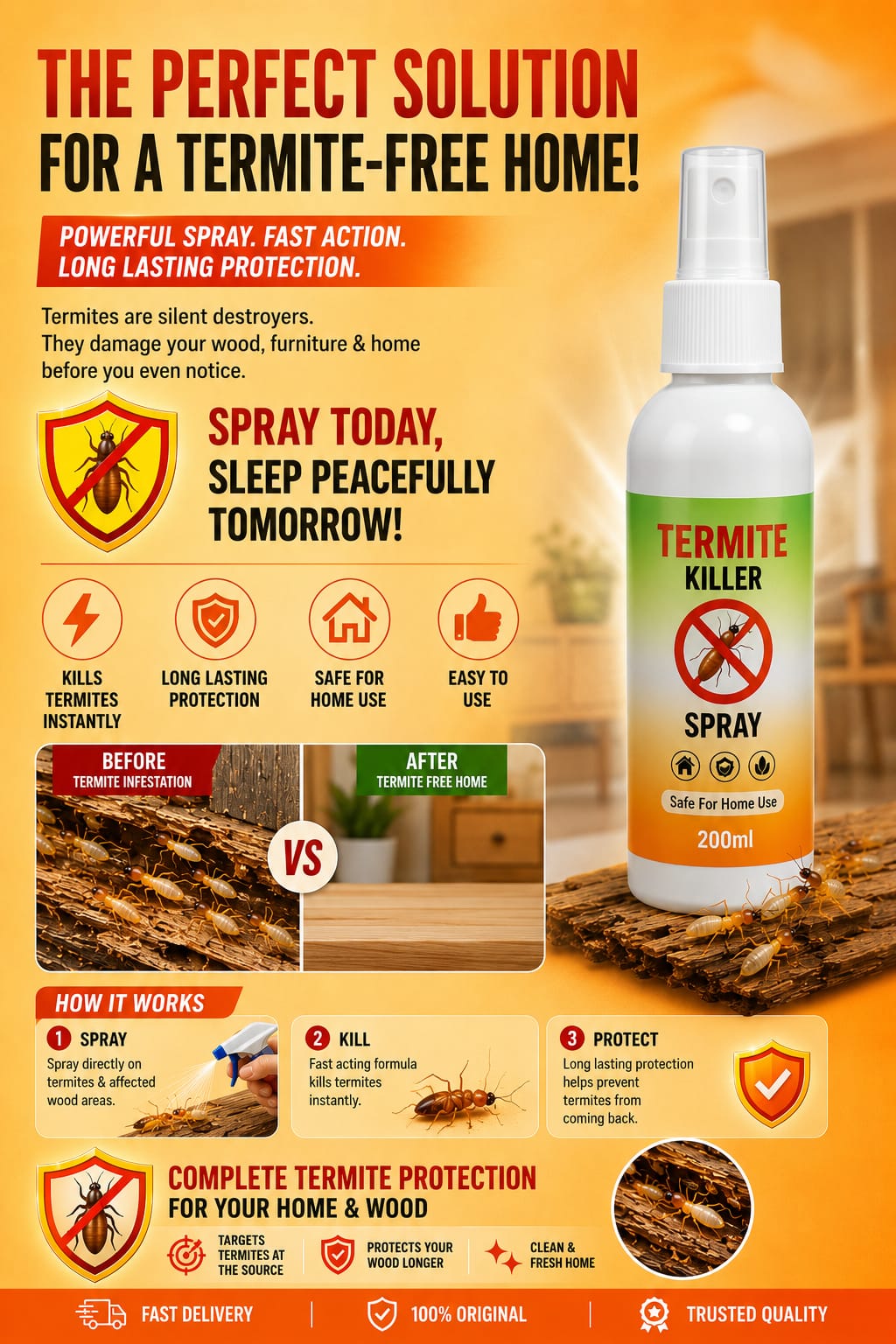 Termite Killer Spray Buy one GET Two Free