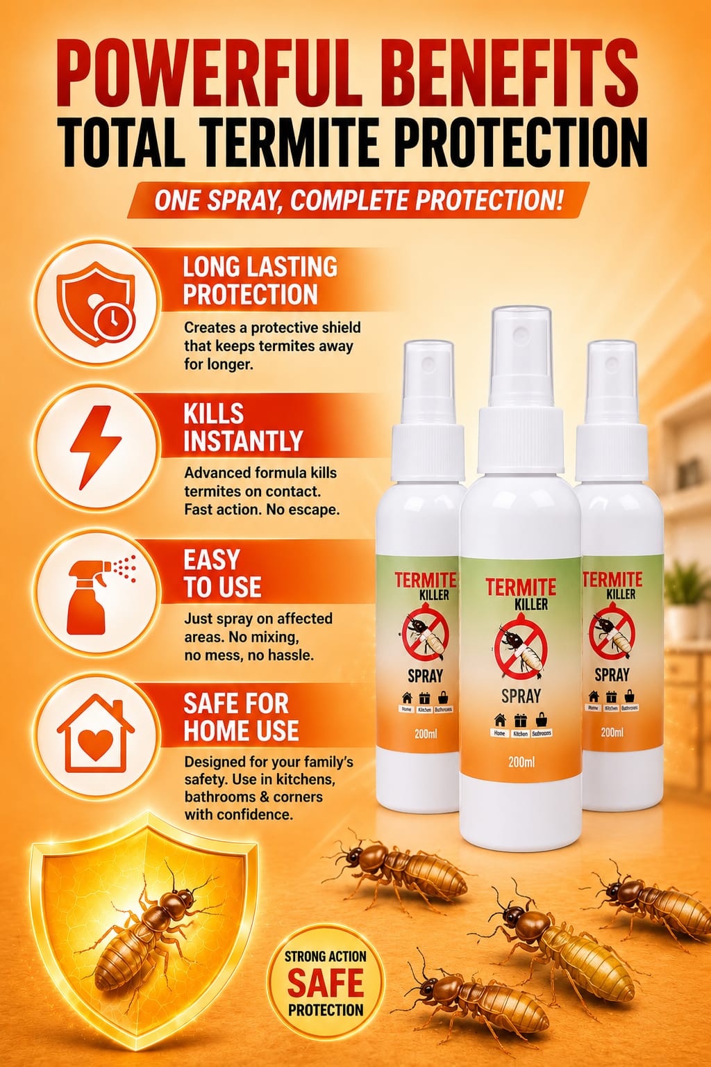 Termite Killer Spray Buy one GET Two Free
