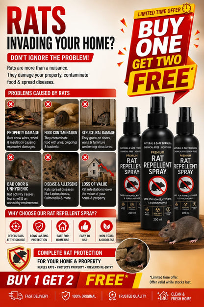Rat Repellent Spray buy 1 get 2 free