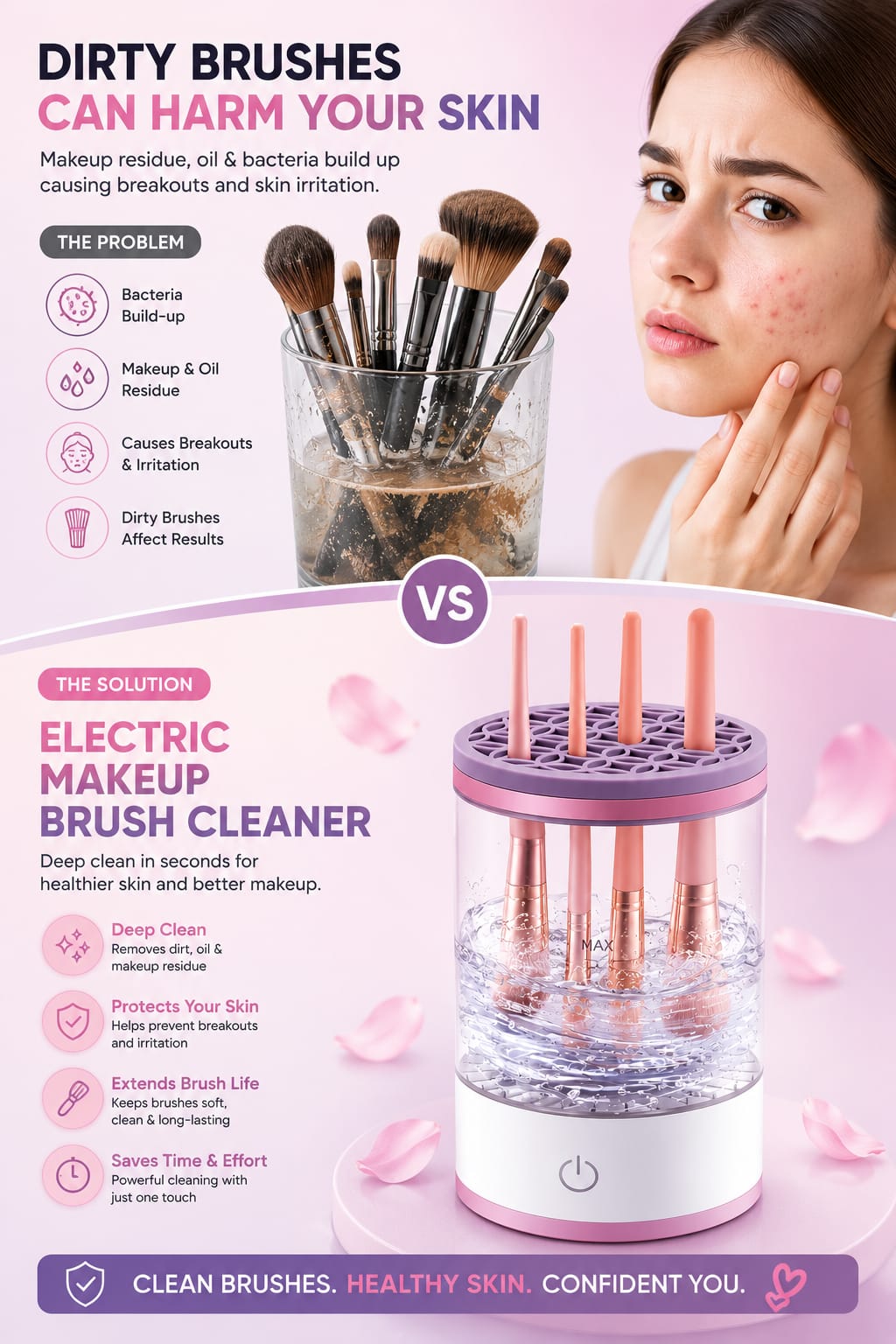 Electric Makeup Brush Cleaner