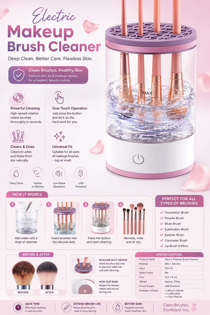 Electric Makeup Brush Cleaner