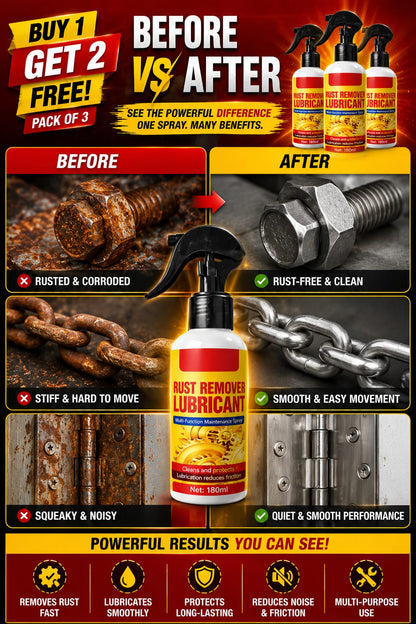 Rust Remover Lubricant Spray buy 1 get 2 free