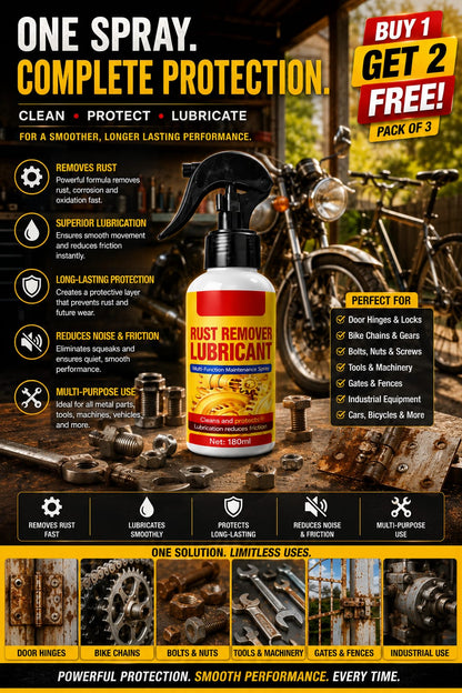 Rust Remover Lubricant Spray  BUY 1 GET 2 FREE >