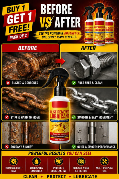 Rust Remover Spray 200ml for Iron, Steel & Metal - buy 1 get 1 free