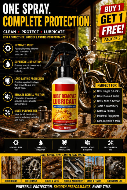 Rust Remover Spray 200ml for Iron, Steel & Metal - buy 1 get 1 free
