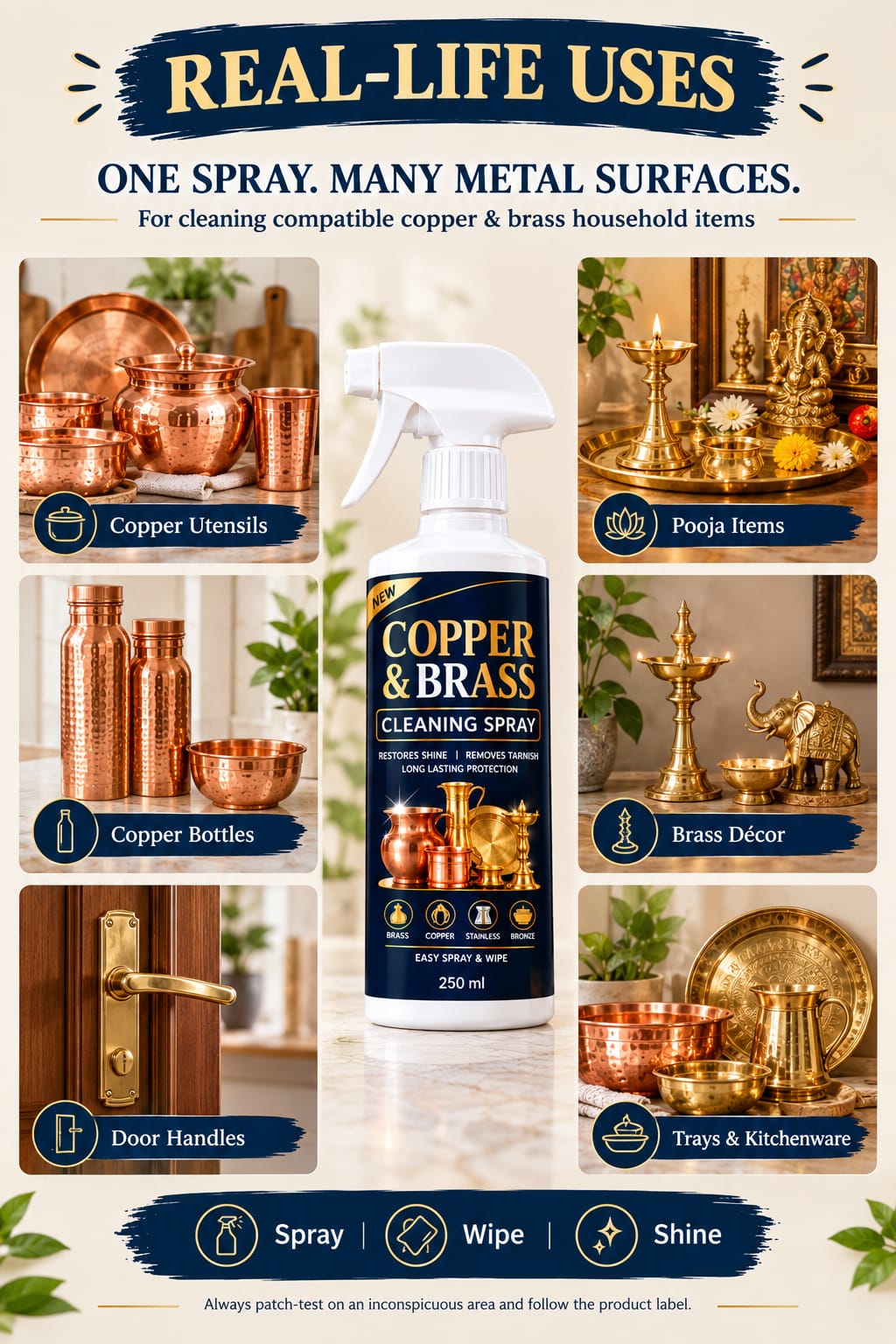 Brass & Copper Cleaning Spray buy 1 get 1 free