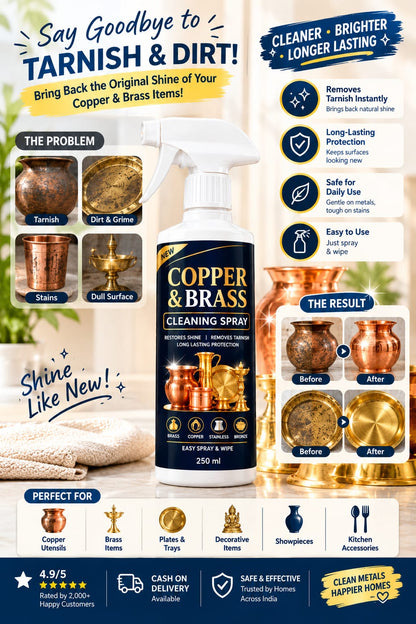 Brass & Copper Cleaning Spray buy 1 get 1 free