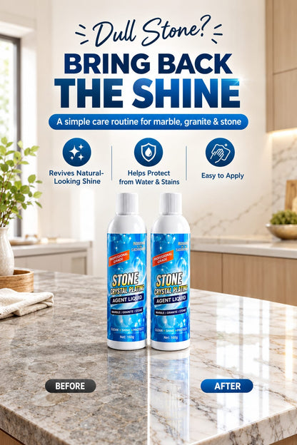 Stone Crystal Plating Agent Liquid For Marble, Granite & Stone (Pack Of 2)