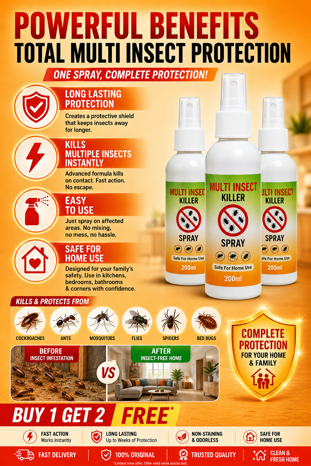 Termite Killer Spray Buy one GET Two Free